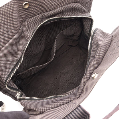 エールライン アドMM バックパック リュックサック ナイロンキャンバス ダークグレー シルバー金具 エルメス