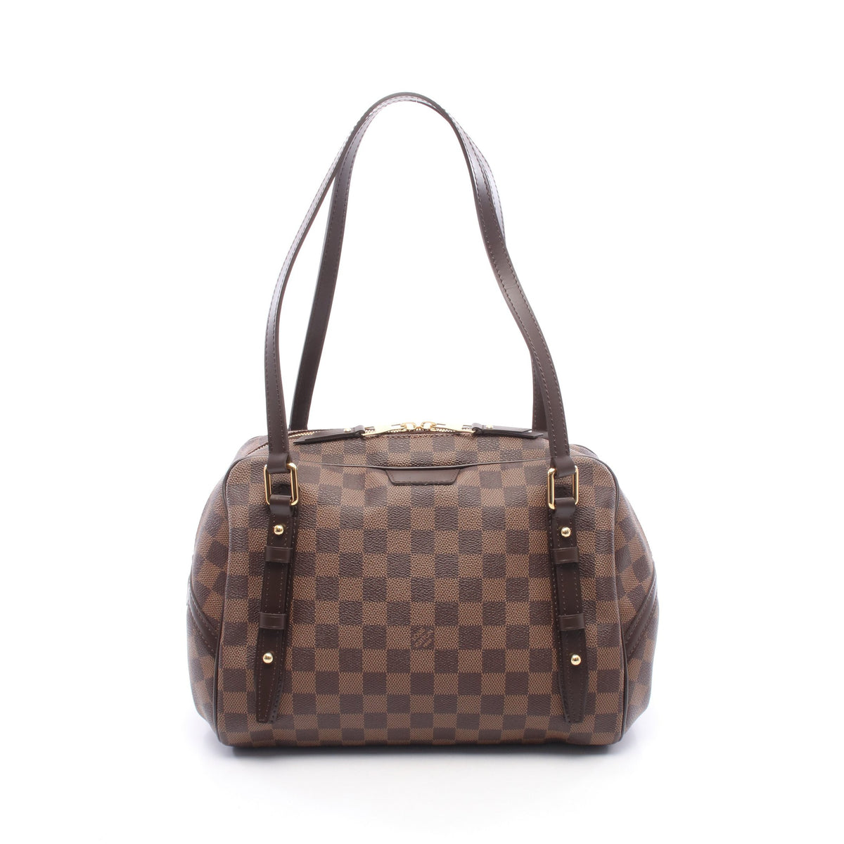 リヴィントンGM ダミエエベヌ ショルダーバッグ PVC レザー ブラウン ルイヴィトン バッグ LOUIS VUITTON