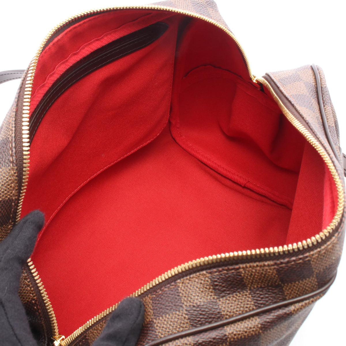 リヴィントンGM ダミエエベヌ ショルダーバッグ PVC レザー ブラウン ルイヴィトン バッグ LOUIS VUITTON