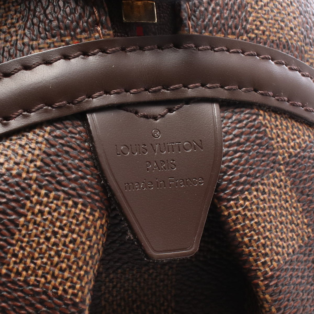 リヴィントンGM ダミエエベヌ ショルダーバッグ PVC レザー ブラウン ルイヴィトン バッグ LOUIS VUITTON