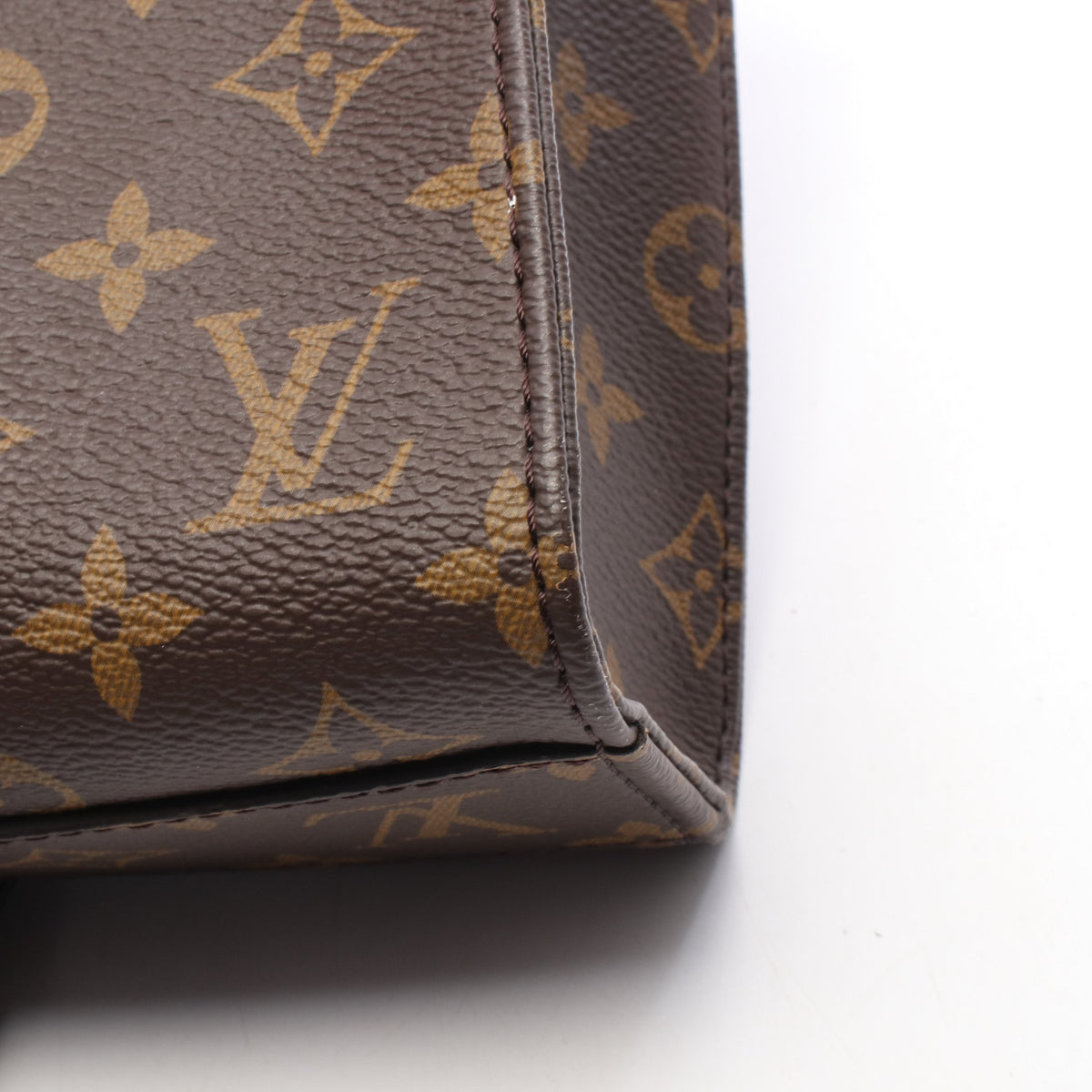 サックプラBB モノグラム 2WAY ハンドバッグ PVC レザー ブラウン ルイヴィトン バッグ LOUIS VUITTON