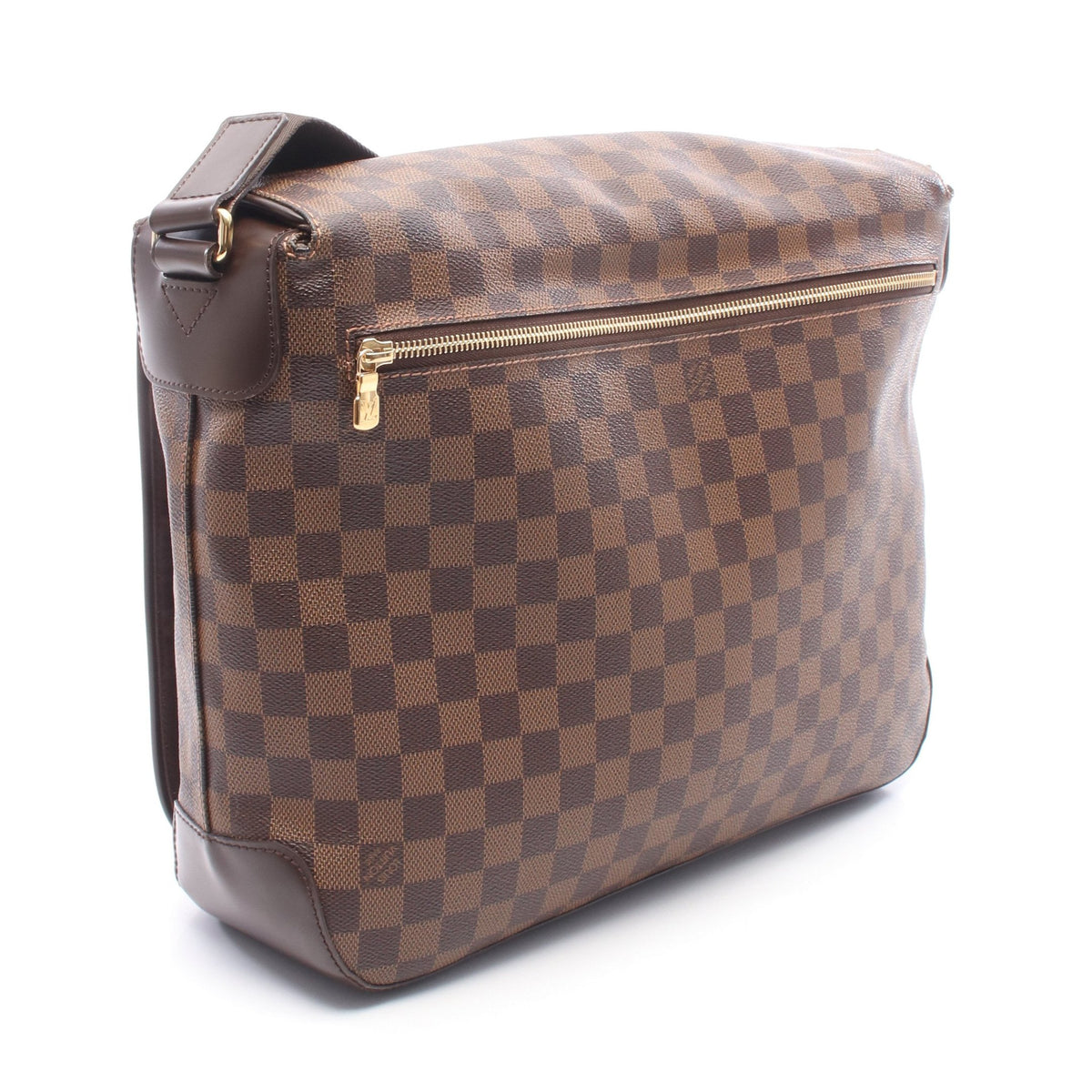 スペンサー ダミエエベヌ ショルダーバッグ PVC レザー ブラウン ルイヴィトン バッグ LOUIS VUITTON