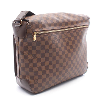 スペンサー ダミエエベヌ ショルダーバッグ PVC レザー ブラウン ルイヴィトン バッグ LOUIS VUITTON