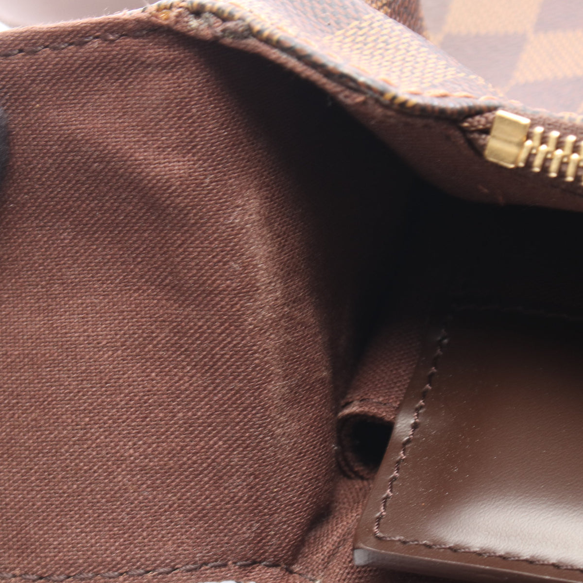 スペンサー ダミエエベヌ ショルダーバッグ PVC レザー ブラウン ルイヴィトン バッグ LOUIS VUITTON