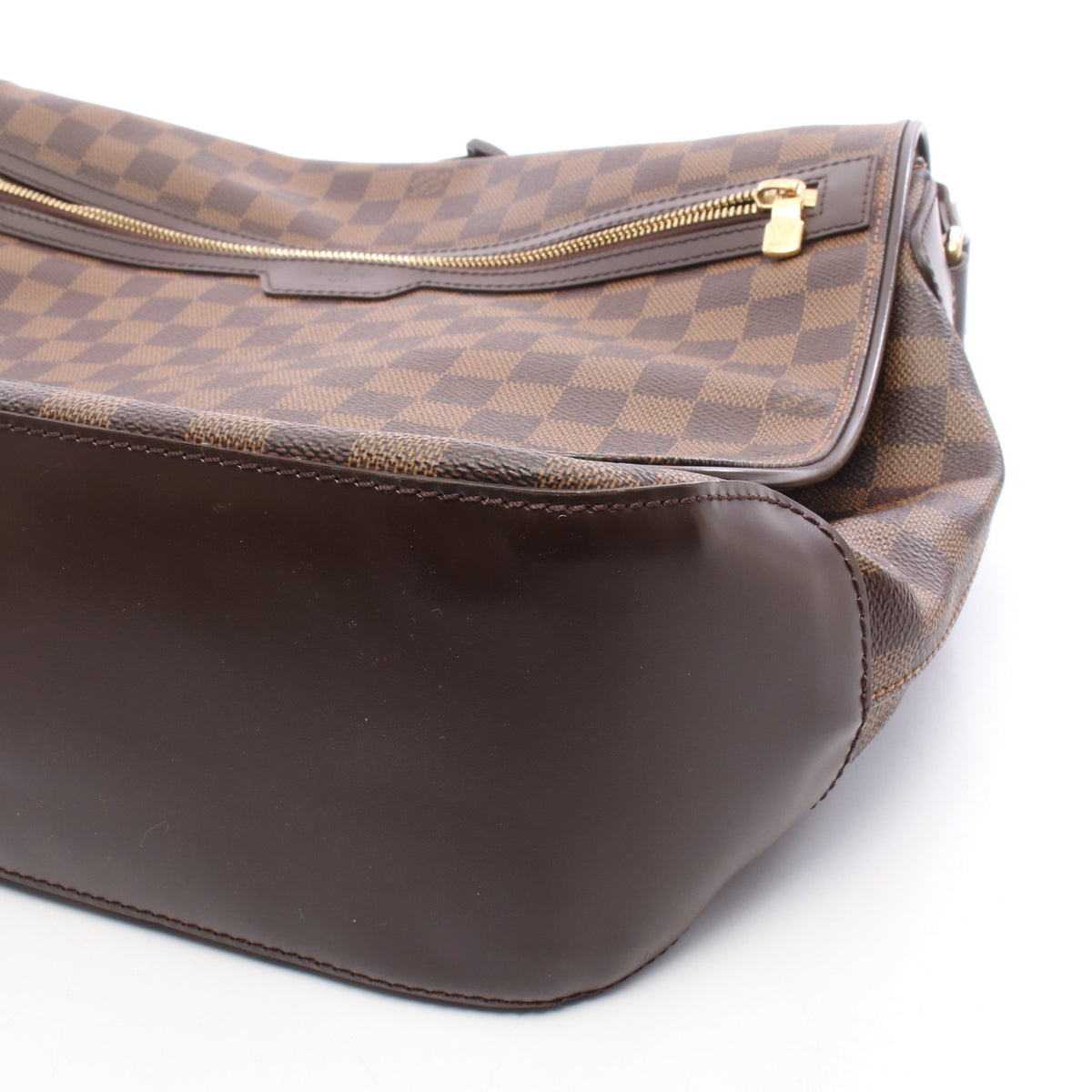 スペンサー ダミエエベヌ ショルダーバッグ PVC レザー ブラウン ルイヴィトン バッグ LOUIS VUITTON