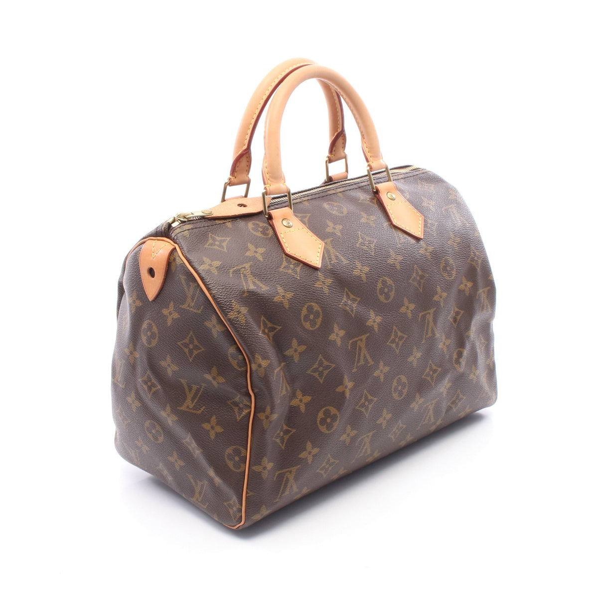 スピーディ30 モノグラム ハンドバッグ PVC レザー ブラウン ルイヴィトン バッグ LOUIS VUITTON