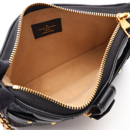 ポシェット トロカ ダミエジャイアント 2WAY チェーンショルダーバッグ レザー ブラック ルイヴィトン バッグ LOUIS VUITTON