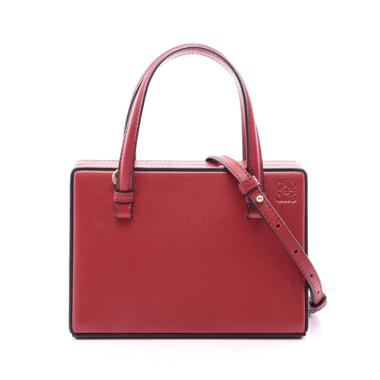 POSTAL SMALL ポスタル スモール 2WAY ハンドバッグ レザー レッド ロエベ