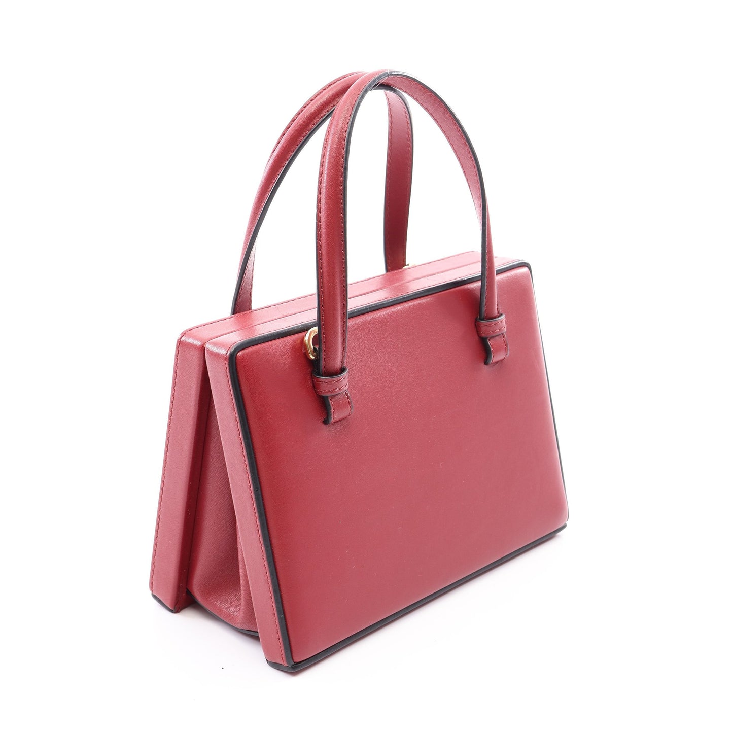 POSTAL SMALL ポスタル スモール 2WAY ハンドバッグ レザー レッド ロエベ