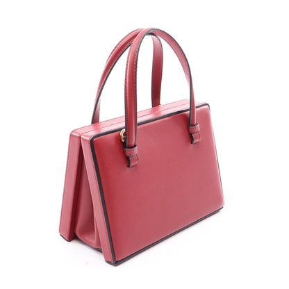 POSTAL SMALL ポスタル スモール 2WAY ハンドバッグ レザー レッド ロエベ