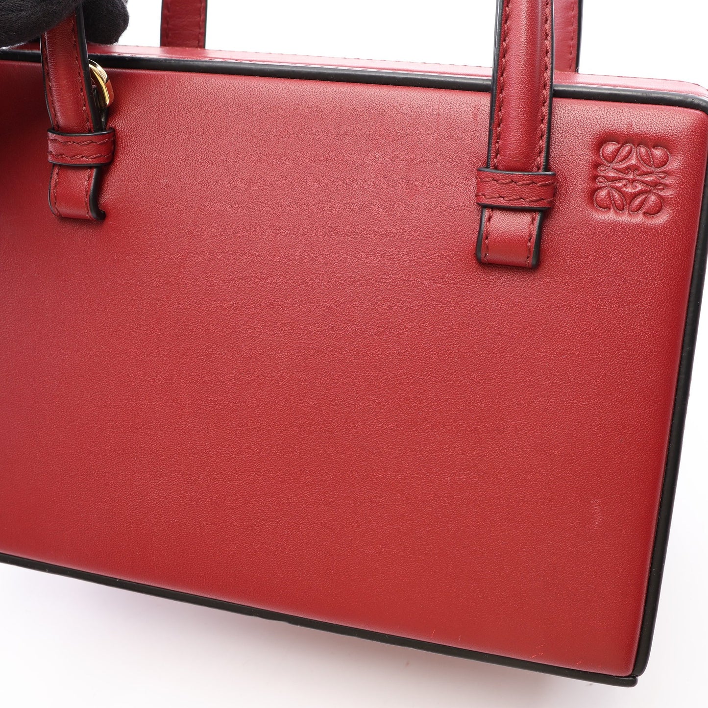 POSTAL SMALL ポスタル スモール 2WAY ハンドバッグ レザー レッド ロエベ