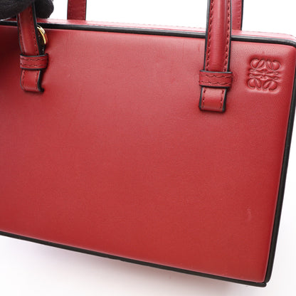 POSTAL SMALL ポスタル スモール 2WAY ハンドバッグ レザー レッド ロエベ