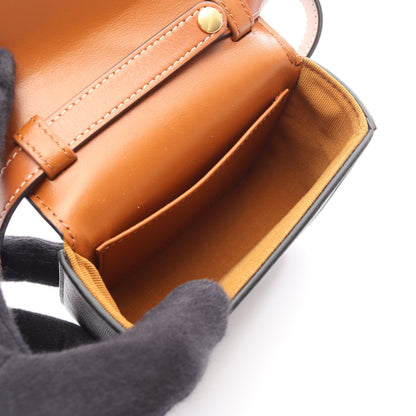 ミニクロード トリオンフ ショルダーバッグ PVC レザー ブラック ブラウン セリーヌ バッグ CELINE