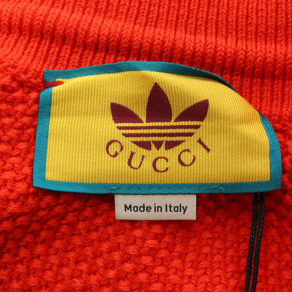 GUCCI × adidas ニット ショート パンツ リネン コットン オレンジレッド グッチ