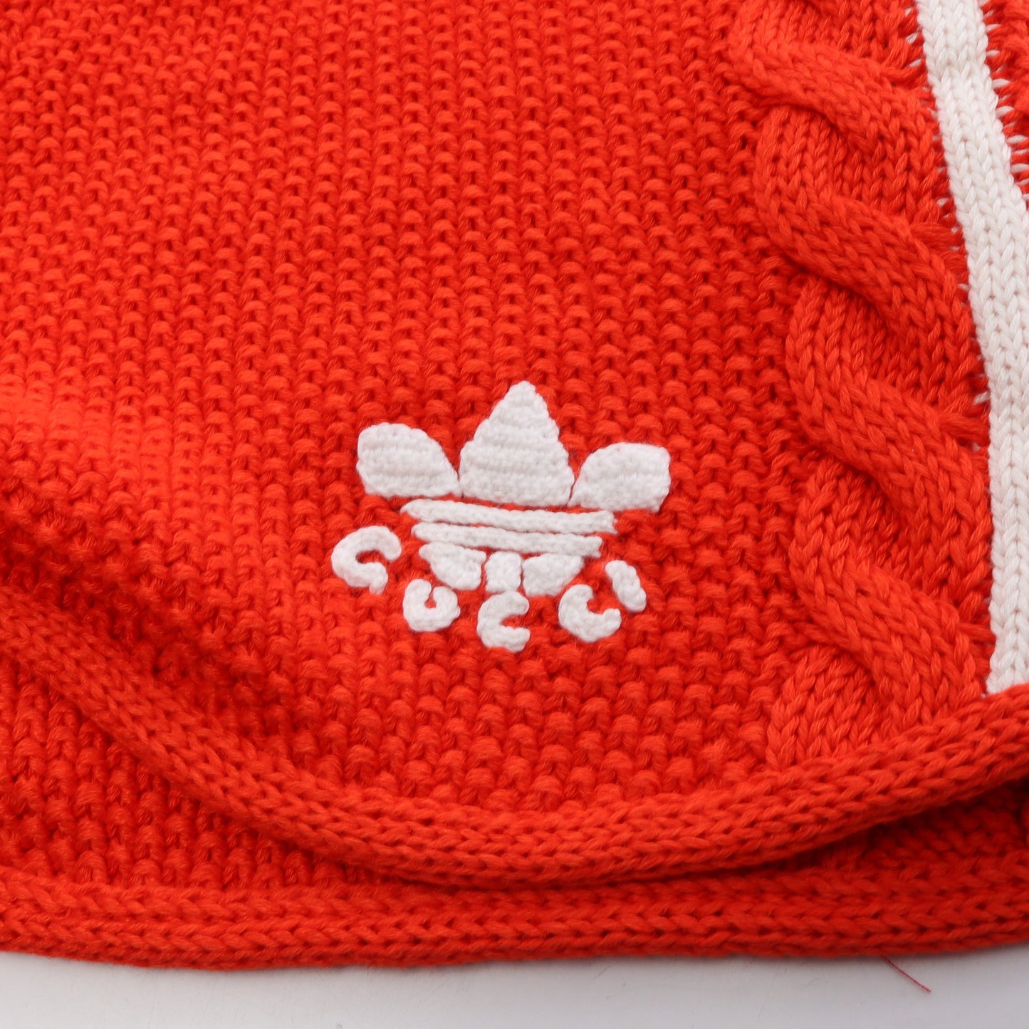 GUCCI × adidas ニット ショート パンツ リネン コットン オレンジレッド グッチ