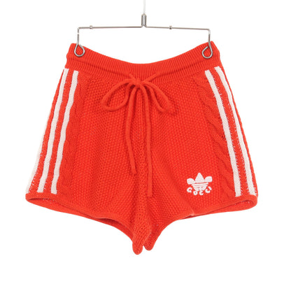 GUCCI × adidas ニット ショート パンツ リネン コットン オレンジレッド グッチ