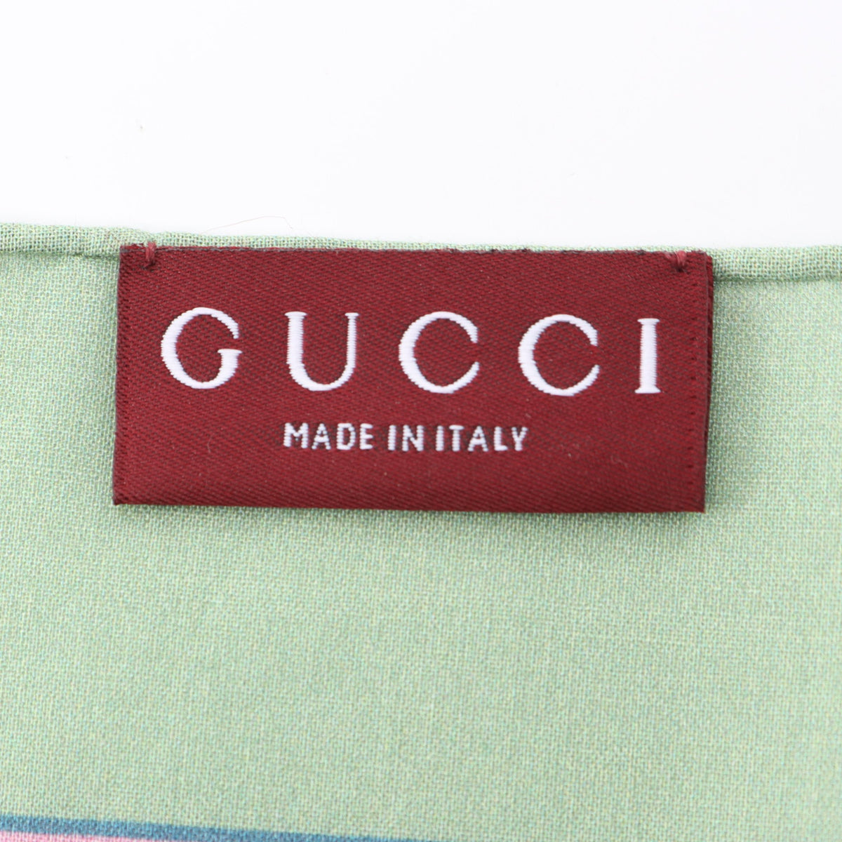ヒグチユウコ ハンカチ スカーフ コットン オフホワイト グリーン マルチカラー グッチ 財布・小物 GUCCI