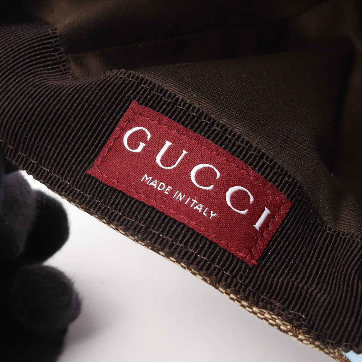 GUCCI × ヒグチユウコ GGキャンバス キャップ レザー ベージュ ライトブルー グッチ 財布・小物 GUCCI