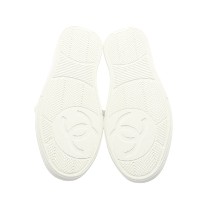 ココマーク スニーカー レザー ゴールド シャネル シューズ CHANEL