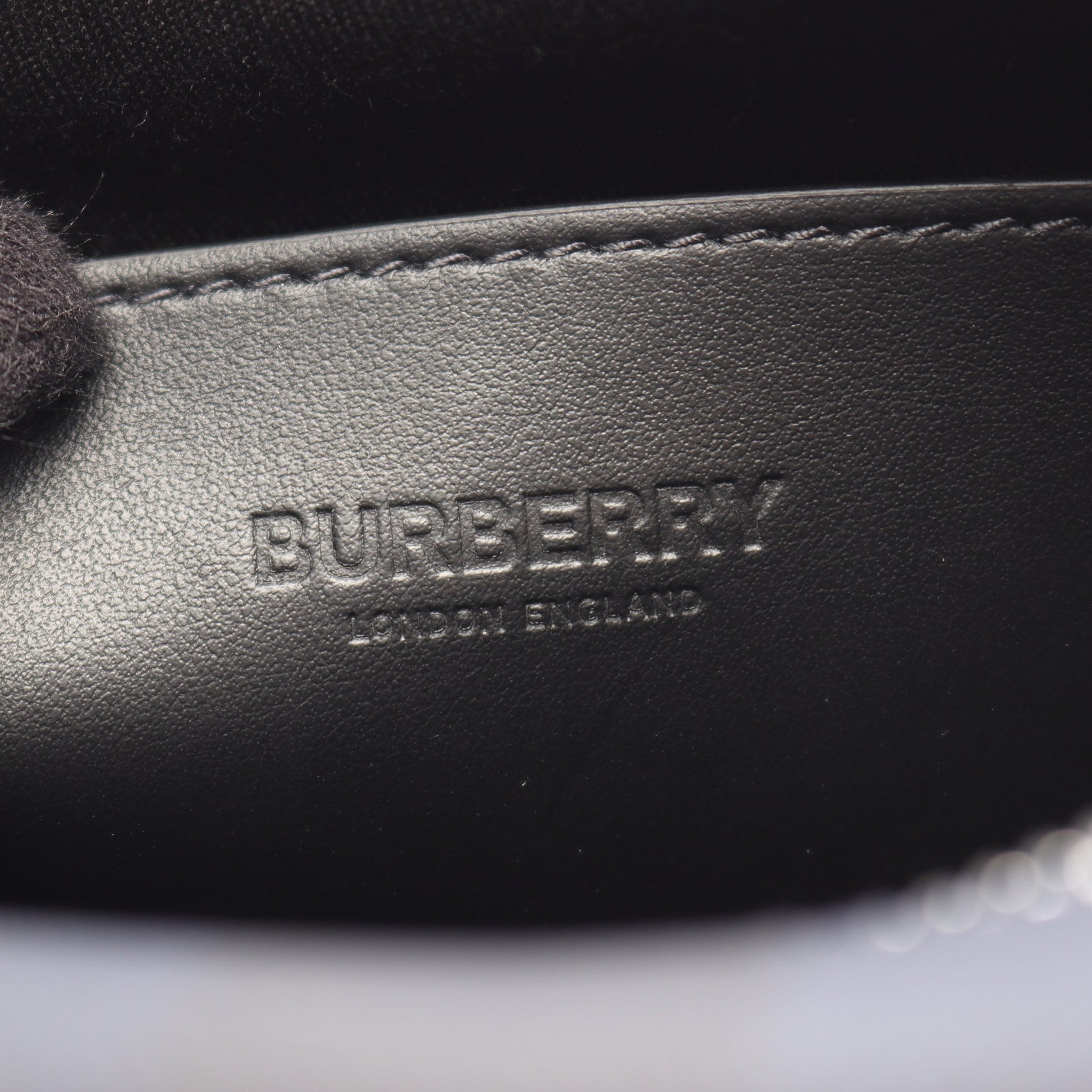 ML PADDY NCE チェック ショルダーバッグ PVC レザー ブラック ネイビー バーバリーロンドン バッグ BURBERRY LONDON