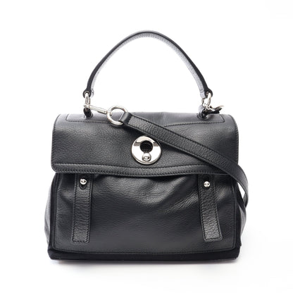 ミューズトゥ ミニ 2WAY ハンドバッグ レザー ブラック イヴサンローラン バッグ YVES SAINT LAURENT