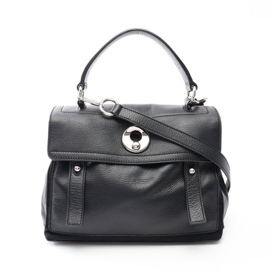 ミューズトゥ ミニ 2WAY ハンドバッグ レザー ブラック イヴサンローラン バッグ YVES SAINT LAURENT