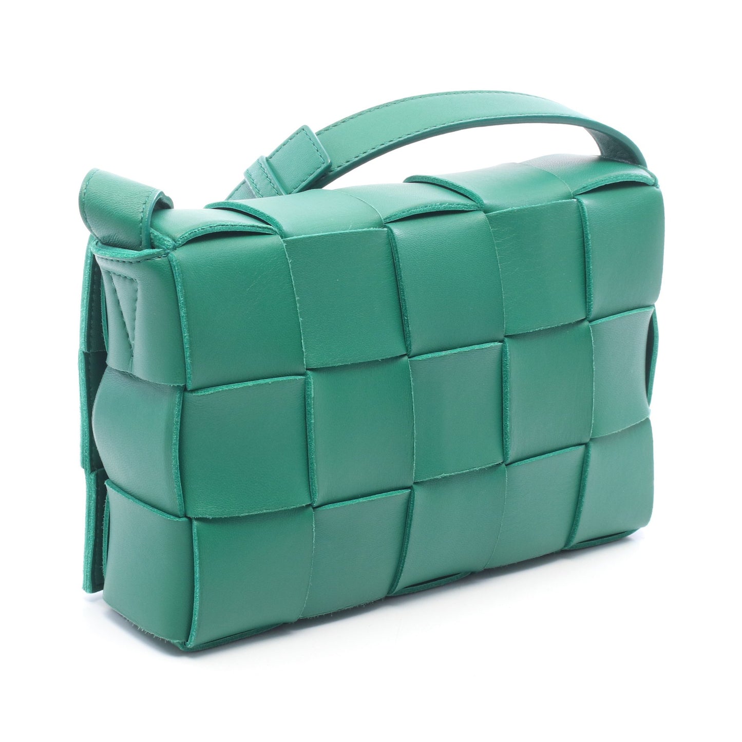 カセットバッグ ショルダーバッグ ラムスキン グリーン ボッテガヴェネタ バッグ BOTTEGA VENETA