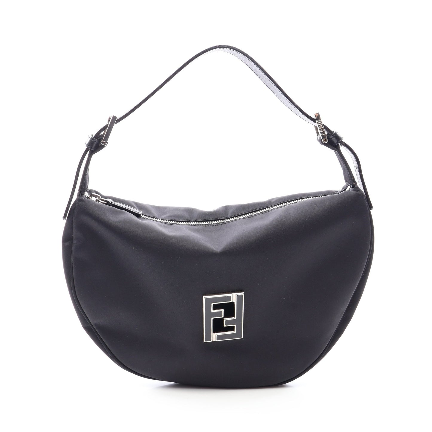ズッカ ワンショルダーバッグ ナイロン レザー ブラック フェンディ バッグ FENDI