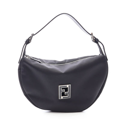 ズッカ ワンショルダーバッグ ナイロン レザー ブラック フェンディ バッグ FENDI