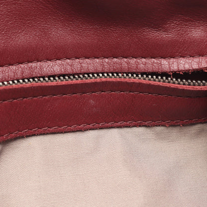 イントレチャート ショルダーバッグ レザー バーガンディ ボッテガヴェネタ バッグ BOTTEGA VENETA