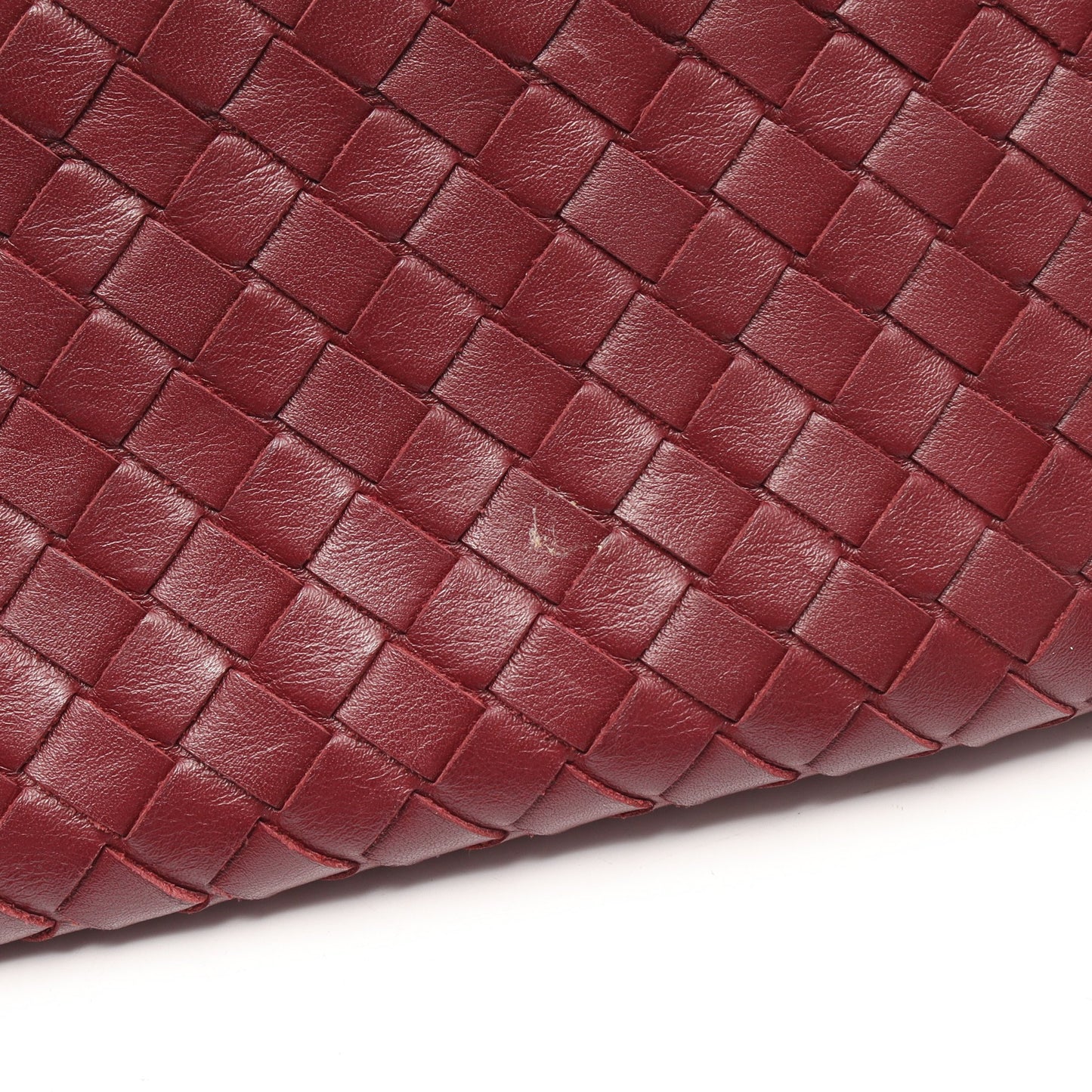 イントレチャート ショルダーバッグ レザー バーガンディ ボッテガヴェネタ バッグ BOTTEGA VENETA