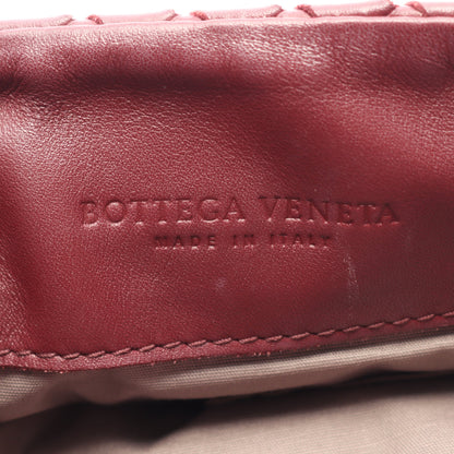 イントレチャート ショルダーバッグ レザー バーガンディ ボッテガヴェネタ バッグ BOTTEGA VENETA