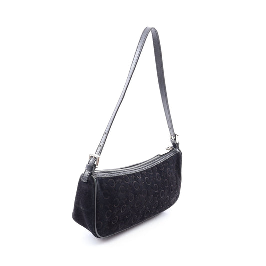 Cマカダム ハンドバッグ スエード レザー ブラック セリーヌ バッグ CELINE