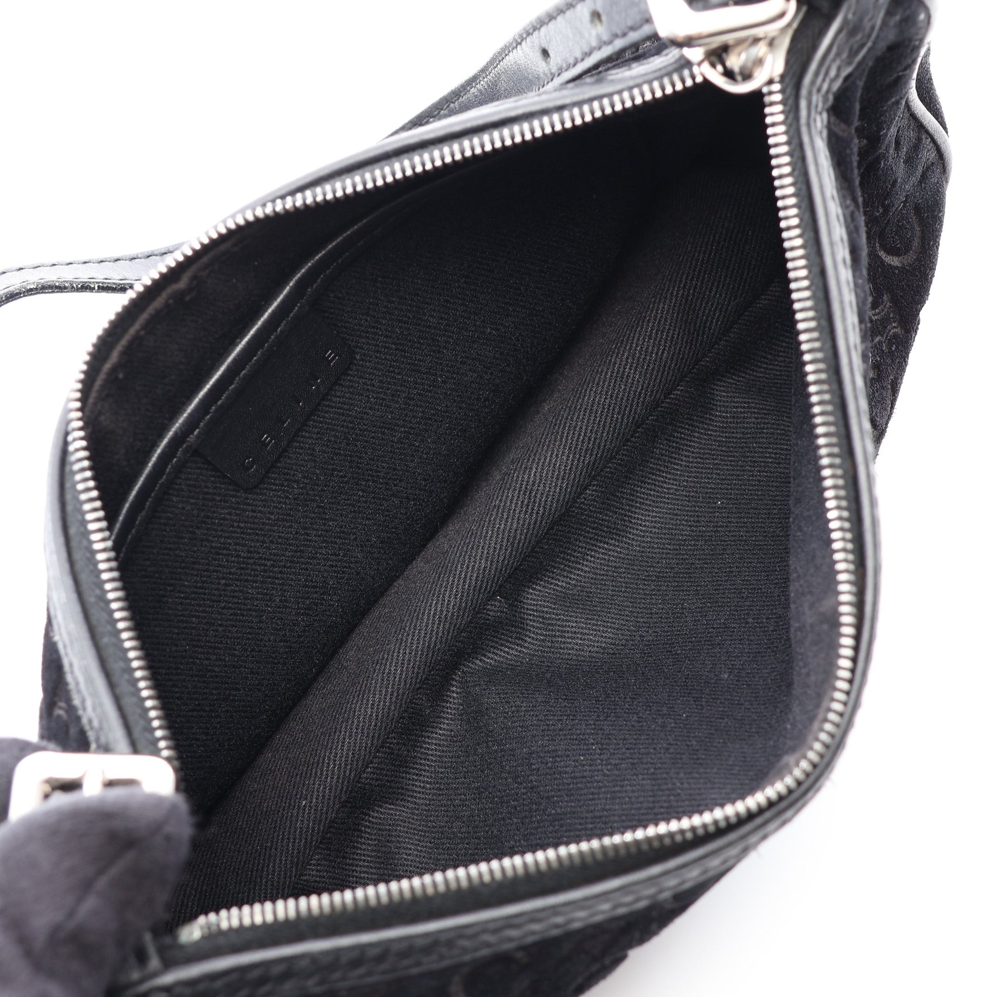 Cマカダム ハンドバッグ スエード レザー ブラック セリーヌ バッグ CELINE
