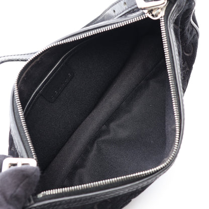 Cマカダム ハンドバッグ スエード レザー ブラック セリーヌ バッグ CELINE