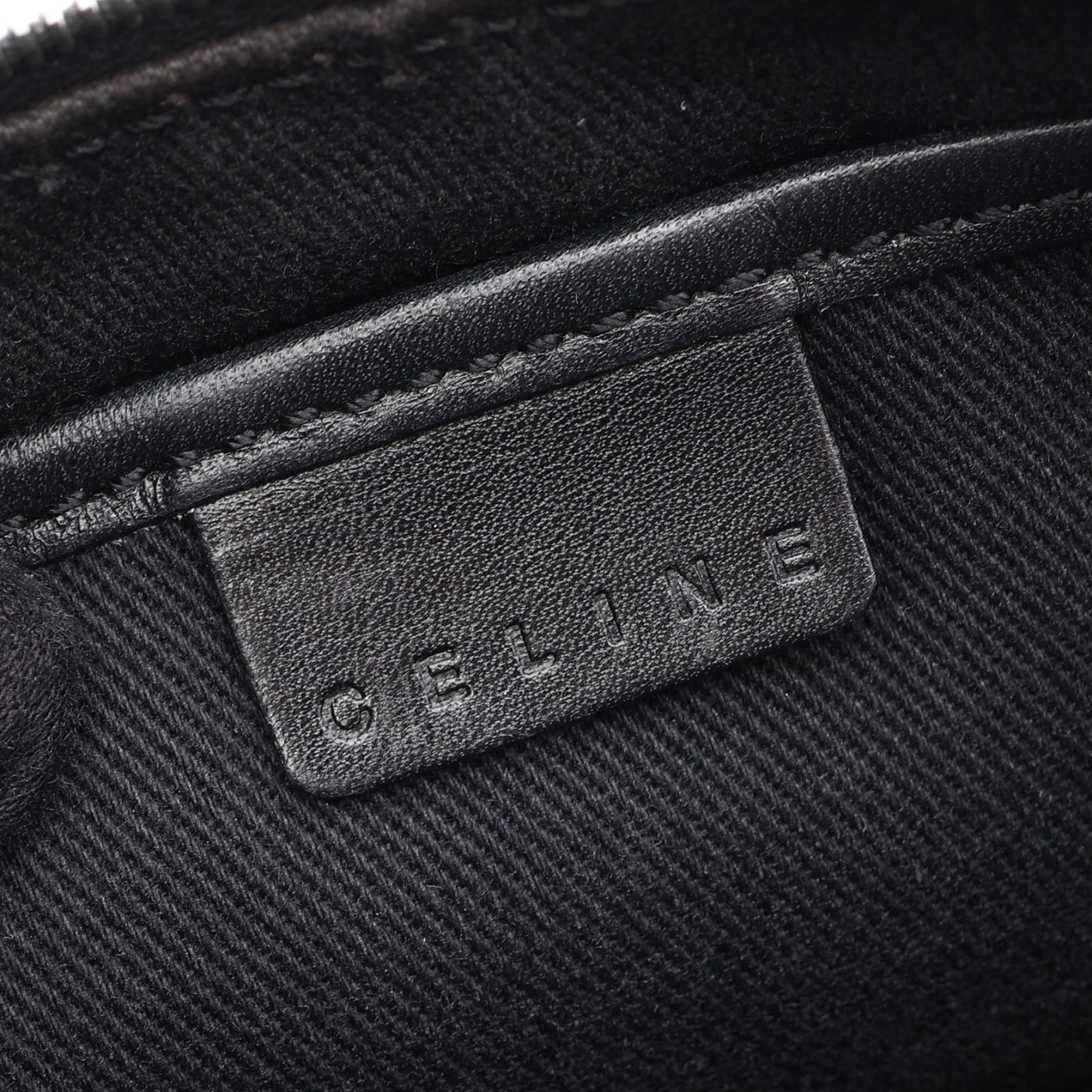 Cマカダム ハンドバッグ スエード レザー ブラック セリーヌ バッグ CELINE