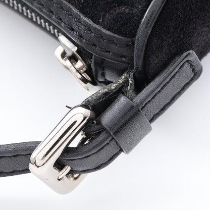 Cマカダム ハンドバッグ スエード レザー ブラック セリーヌ バッグ CELINE