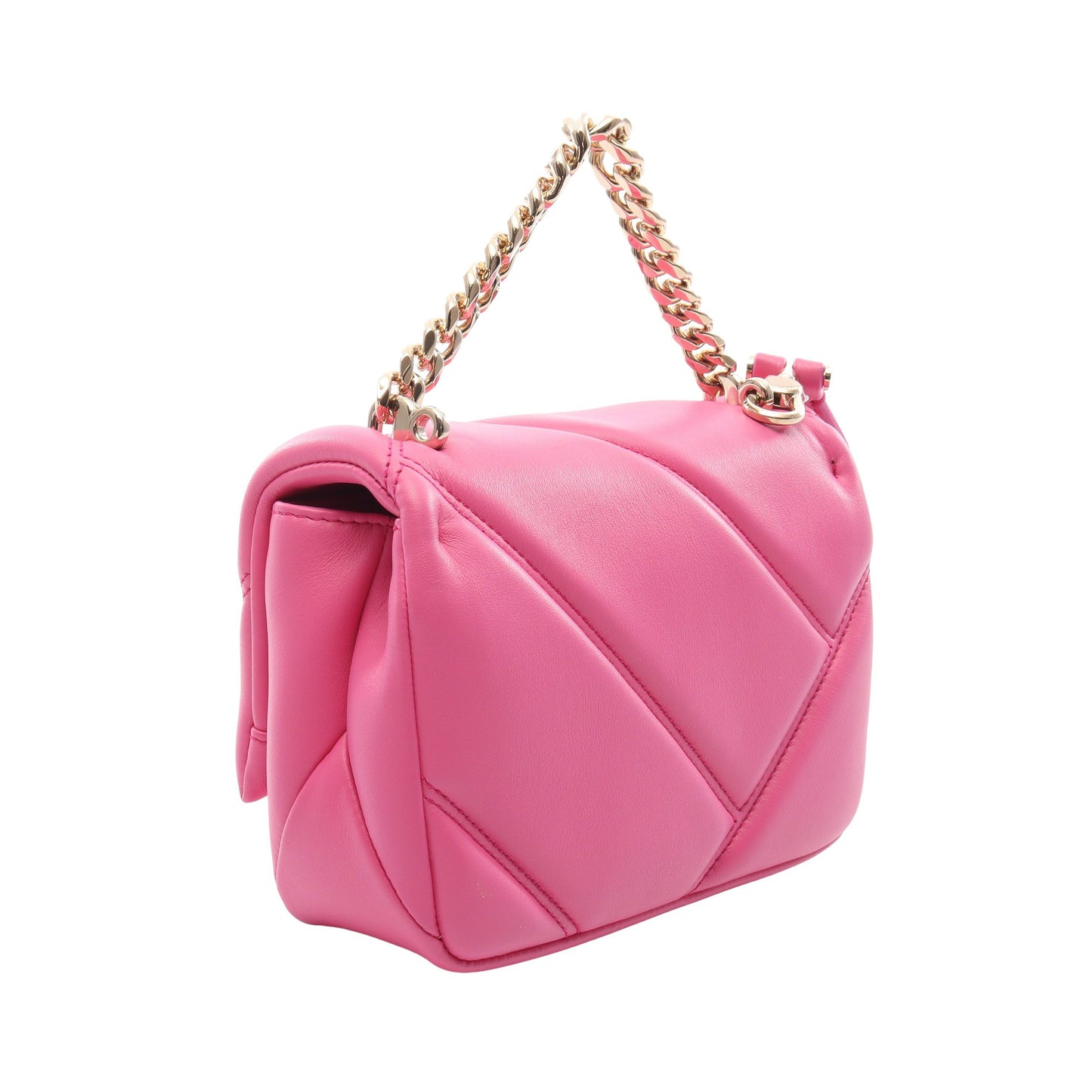 セルペンティ カボション ミニ 2WAY チェーンハンドバッグ レザー ピンク ブルガリ バッグ BVLGARI