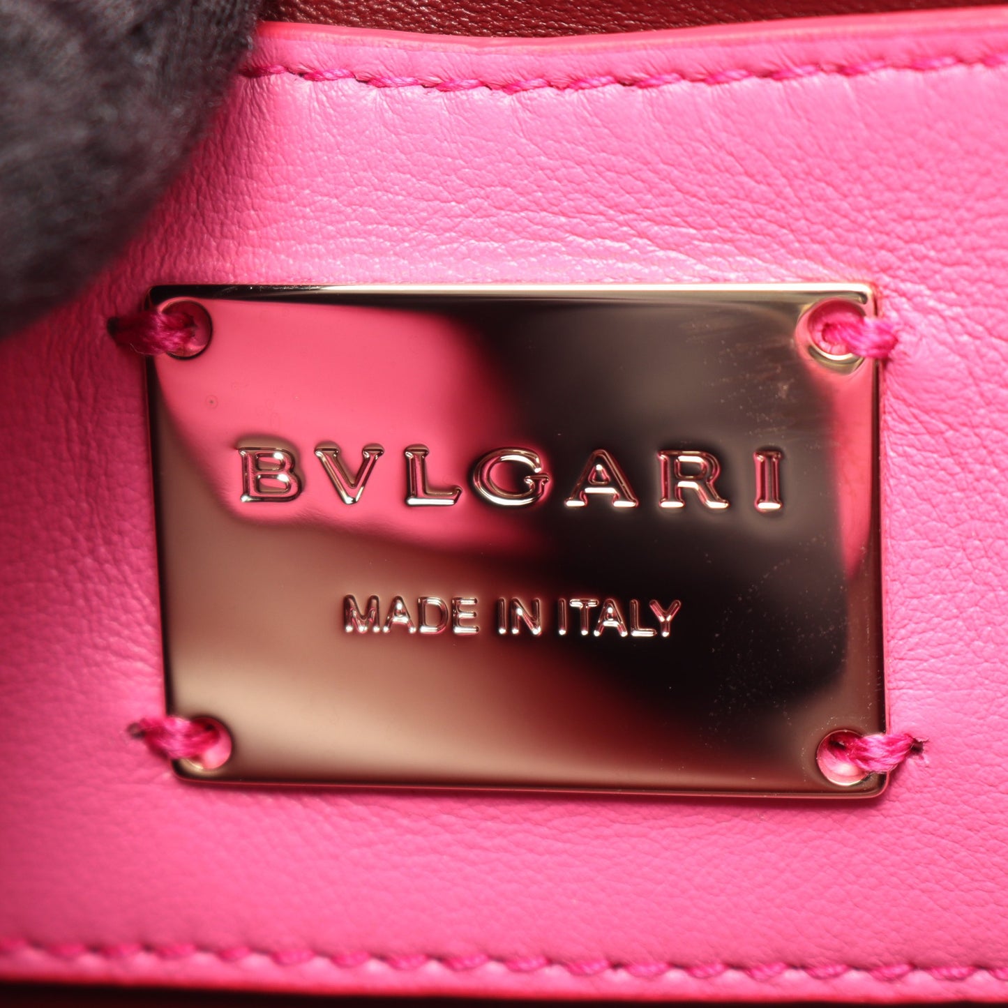 セルペンティ カボション ミニ 2WAY チェーンハンドバッグ レザー ピンク ブルガリ バッグ BVLGARI