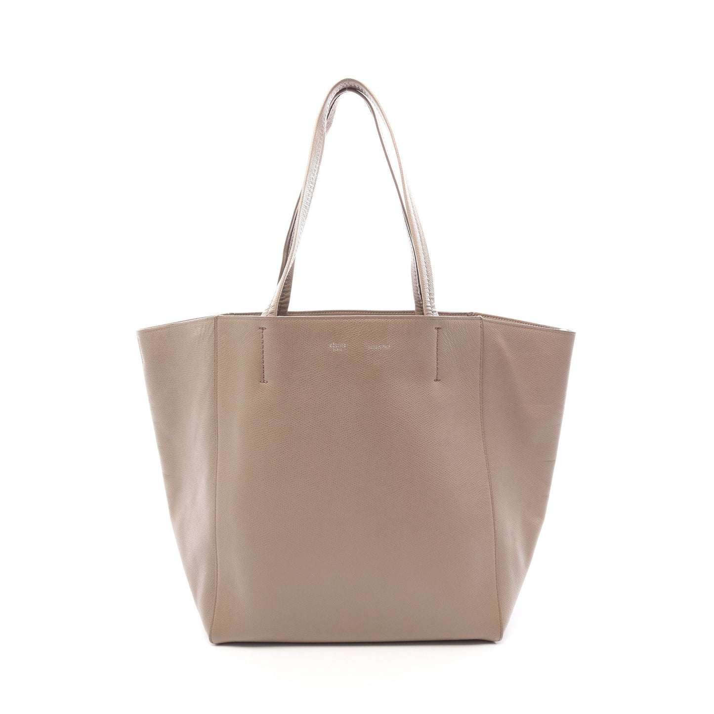 カバファントム スモール ショルダーバッグ トートバッグ レザー グレーベージュ セリーヌ バッグ CELINE