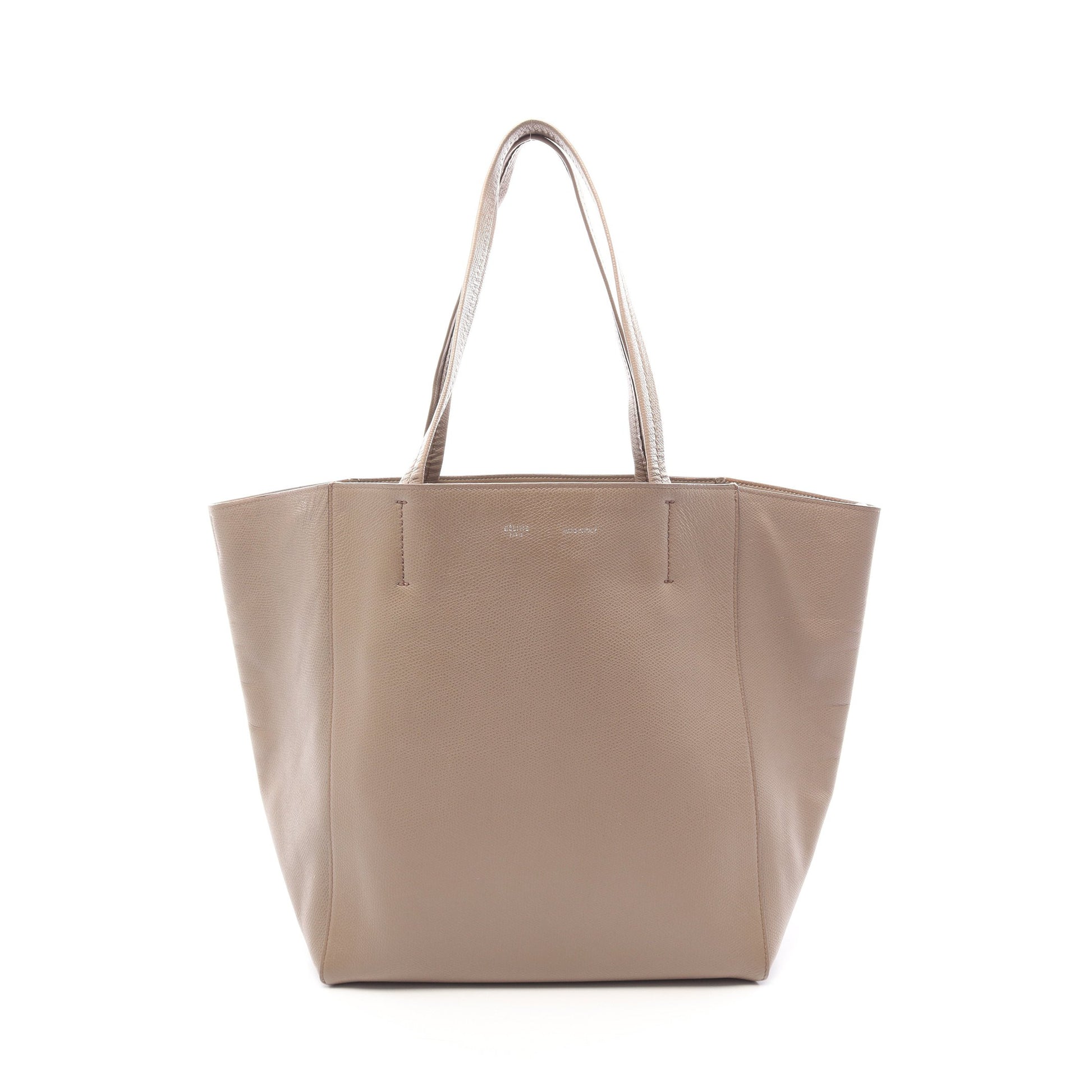 カバファントム スモール ショルダーバッグ トートバッグ レザー グレーベージュ セリーヌ バッグ CELINE