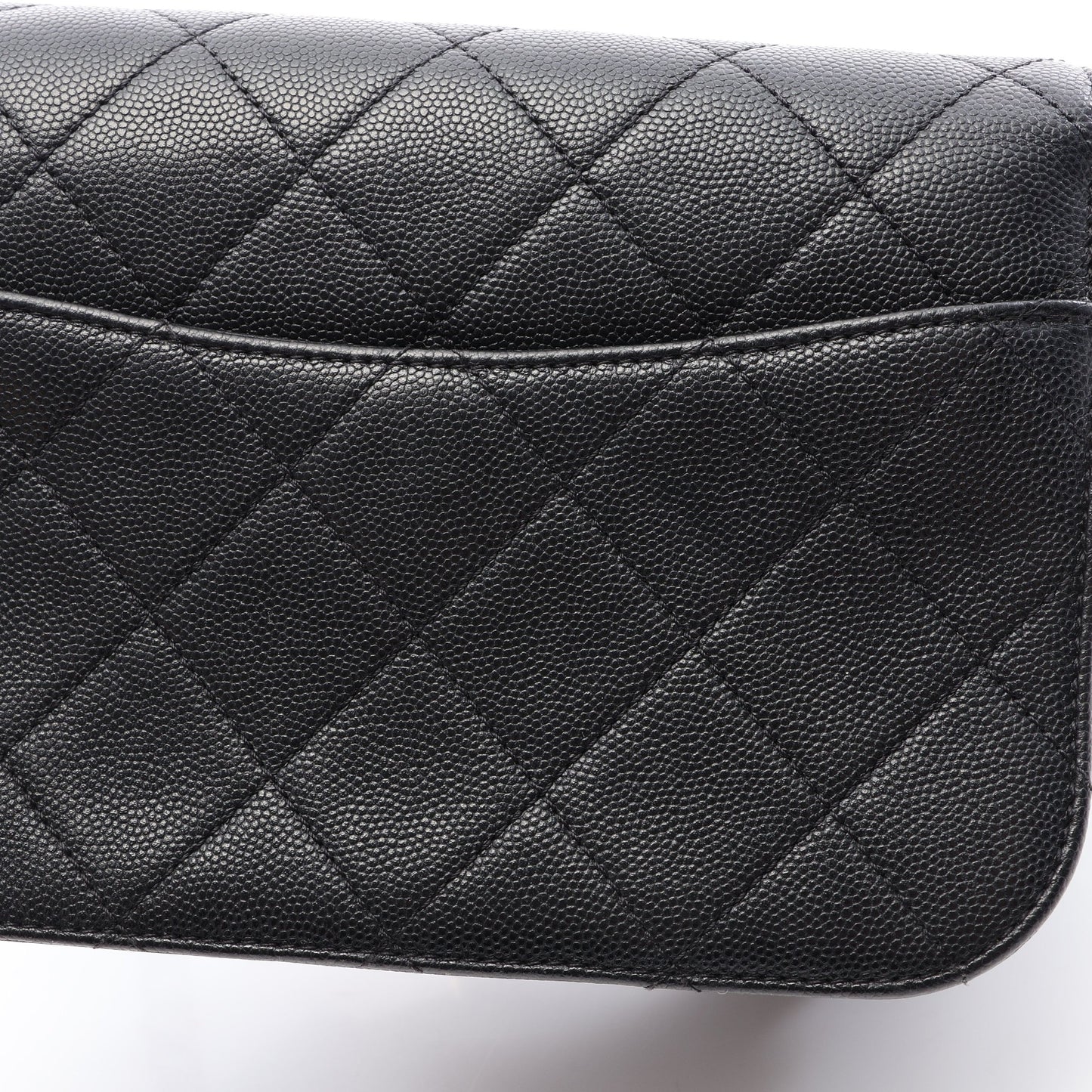 マトラッセ チェーンショルダーバッグ キャビアスキン ブラック ゴールド金具 シャネル バッグ CHANEL