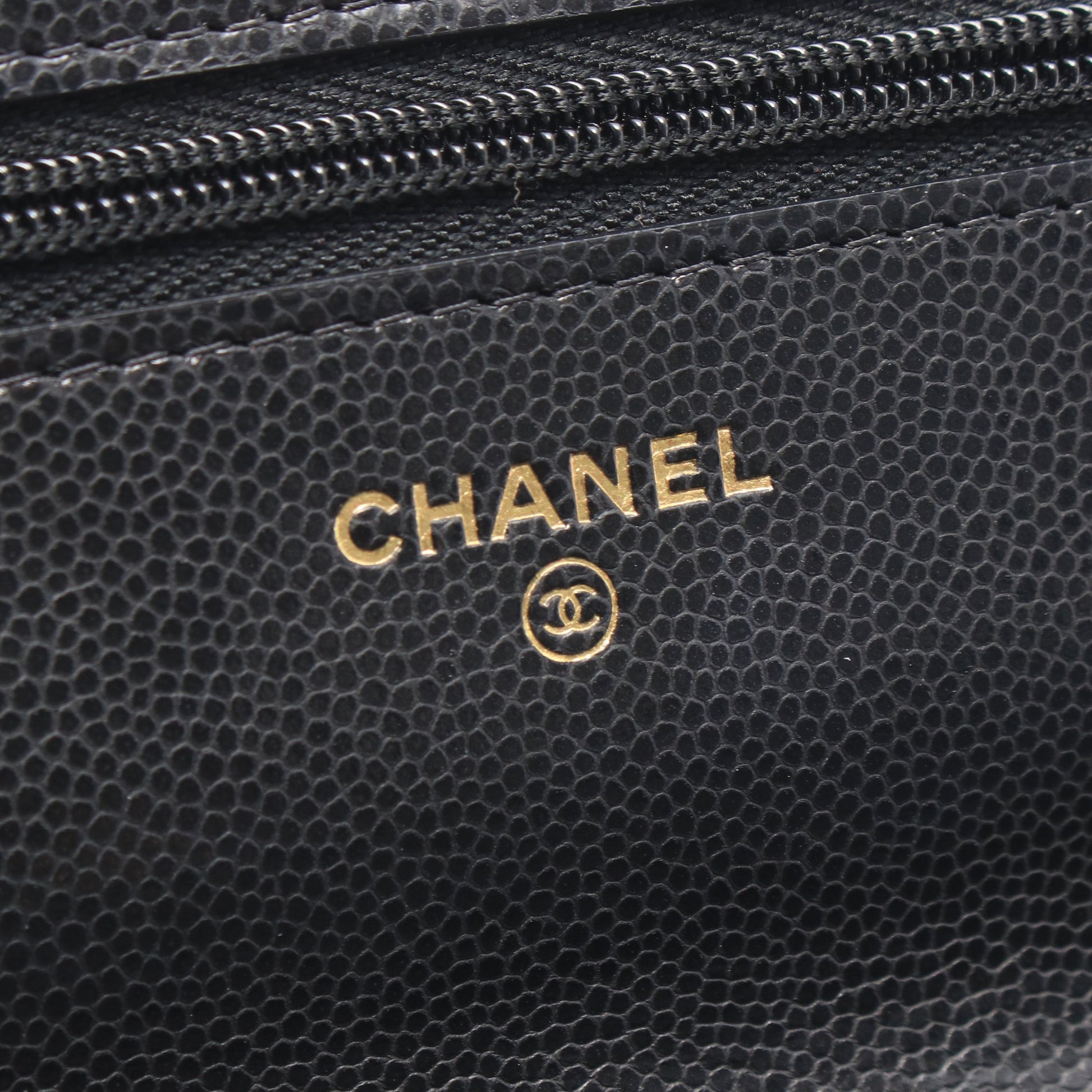 マトラッセ チェーンウォレット キャビアスキン ブラック ゴールド金具 シャネル バッグ CHANEL