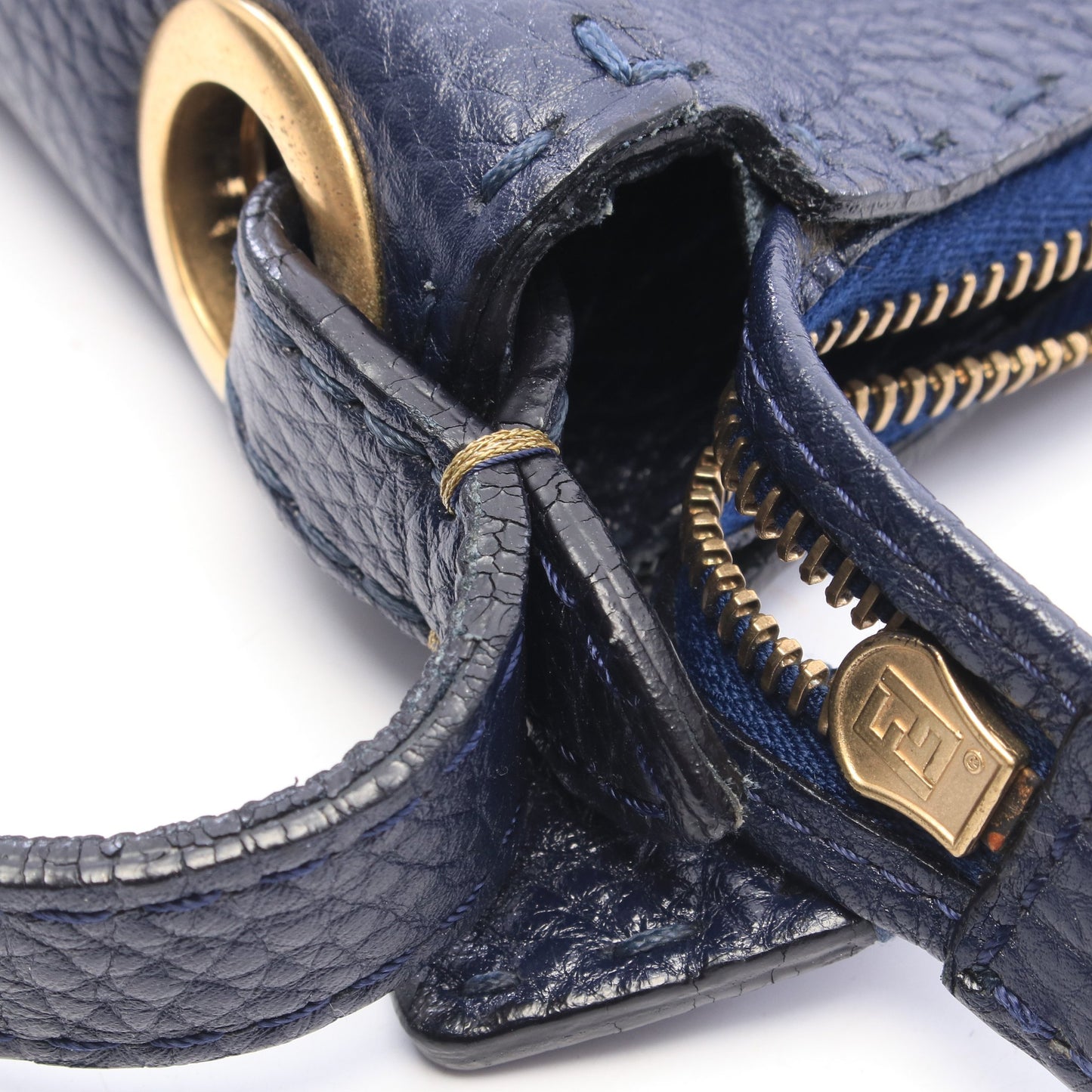 セレリア ショルダーバッグ レザー ネイビー フェンディ バッグ FENDI