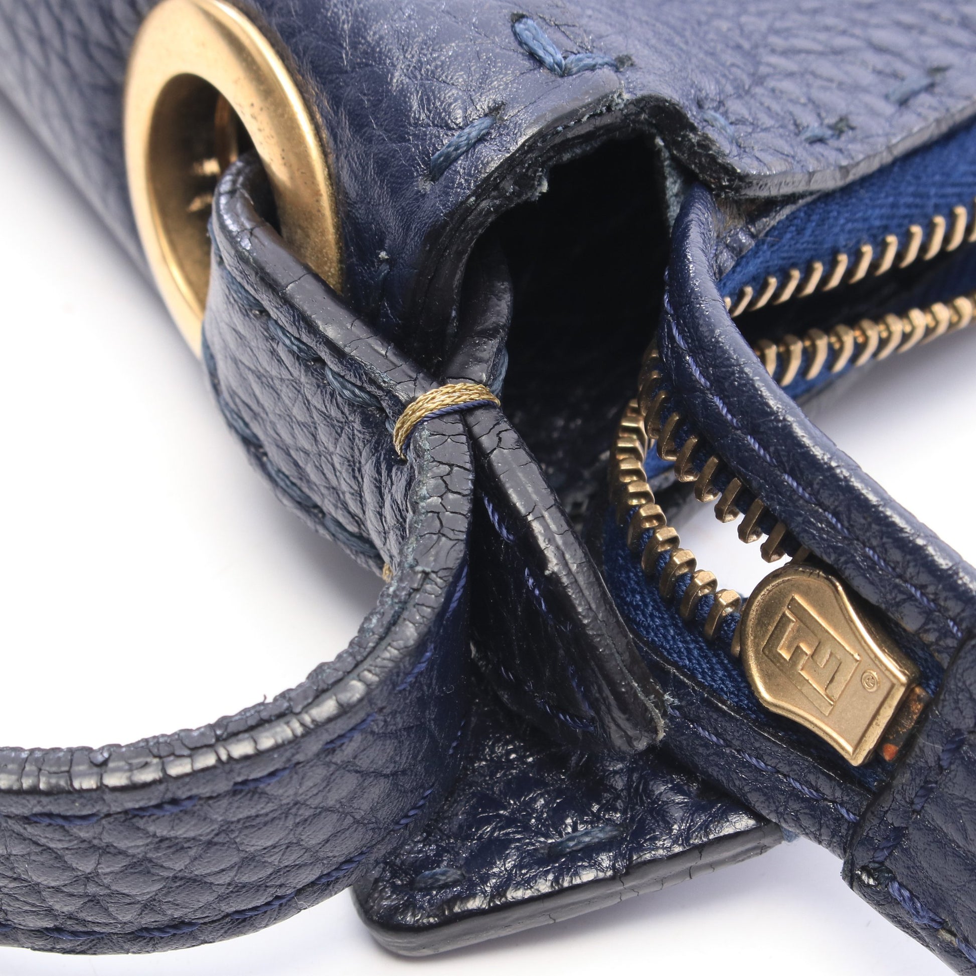 セレリア ショルダーバッグ レザー ネイビー フェンディ バッグ FENDI