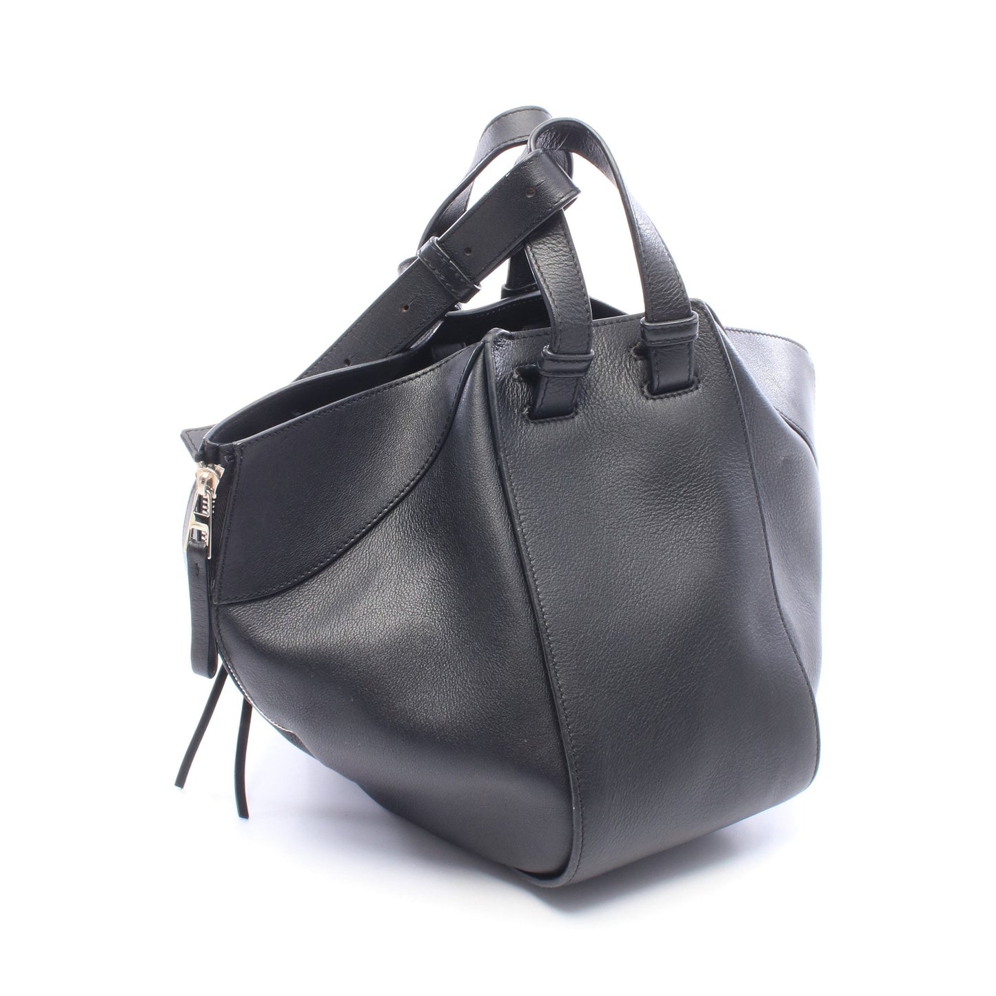 ハンモックバッグ スモール ハンドバッグ レザー ブラック ロエベ バッグ LOEWE