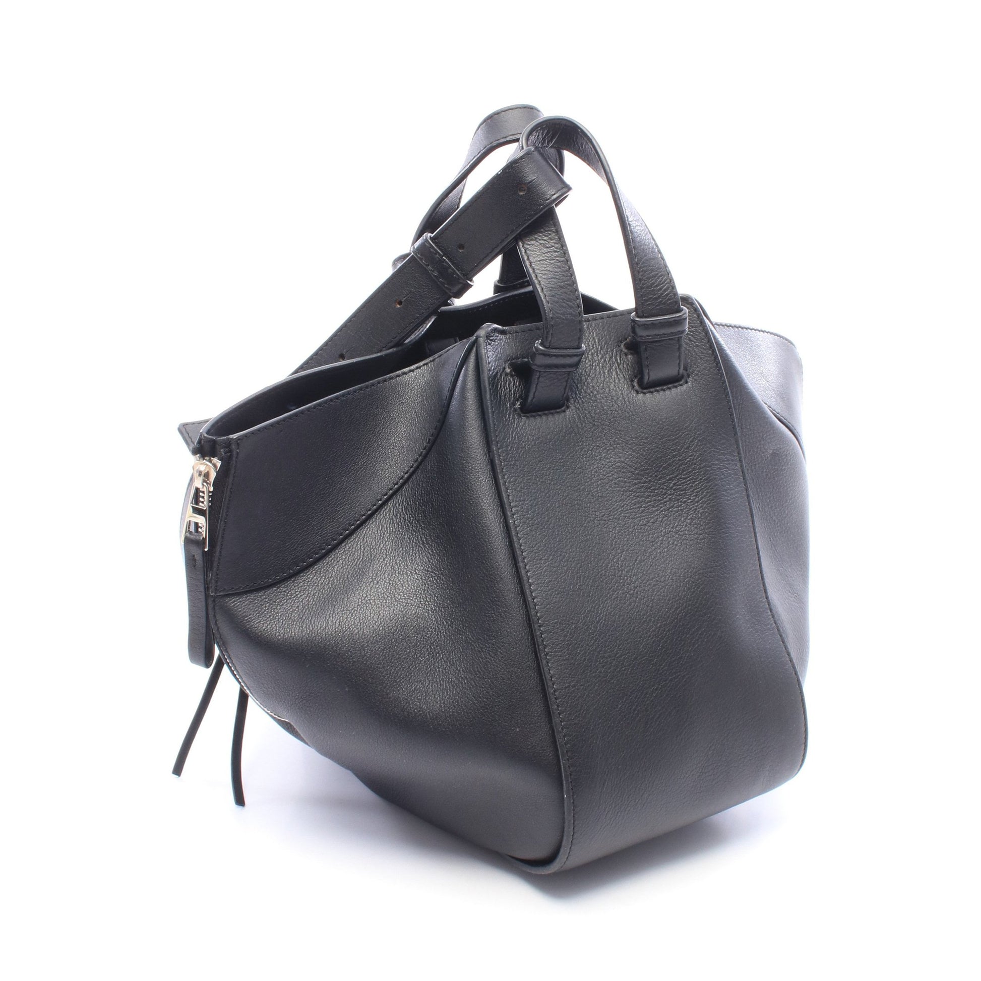 ハンモックバッグ スモール ハンドバッグ レザー ブラック ロエベ バッグ LOEWE