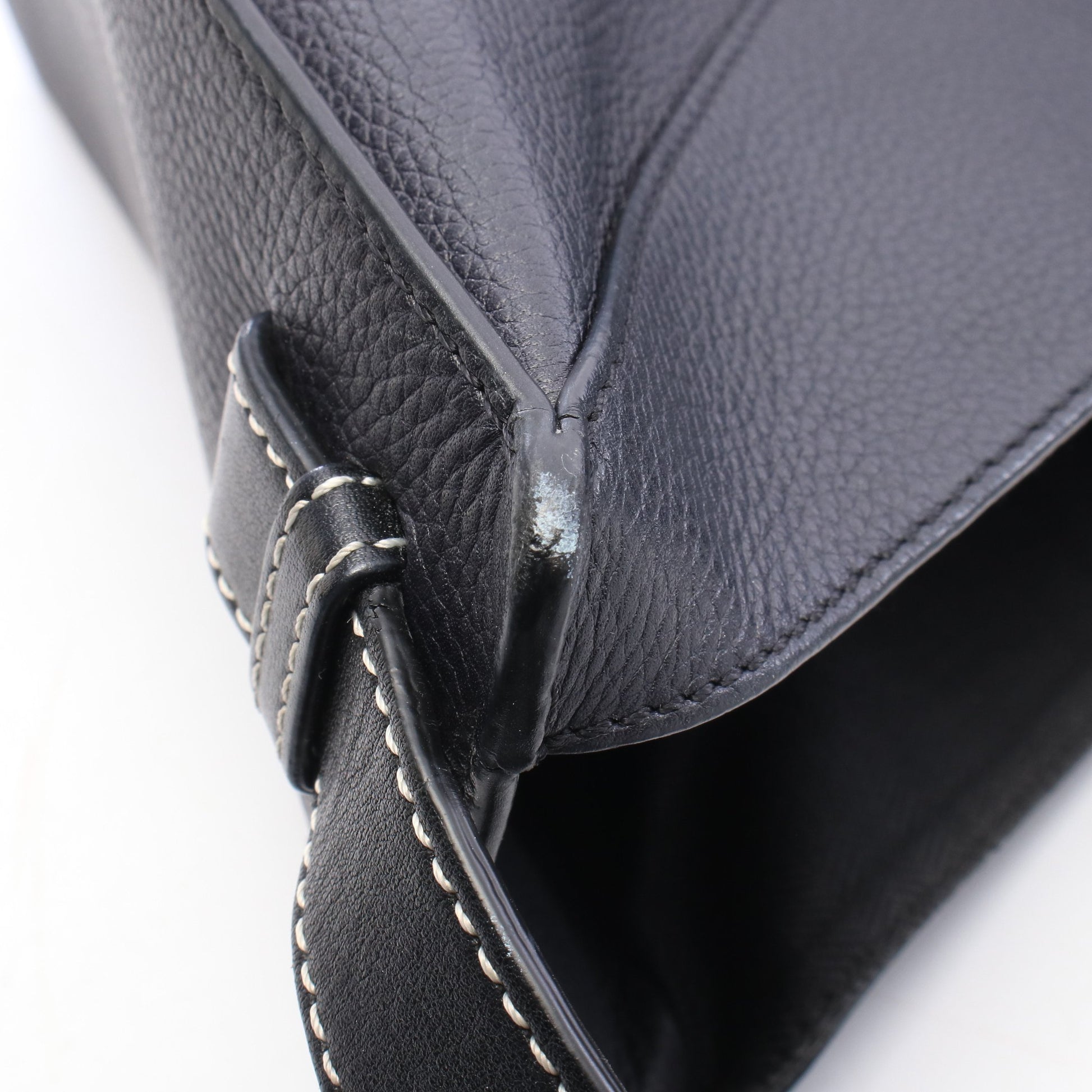 ハンモックバッグ ミディアム 2WAY ハンドバッグ レザー ブラック ロエベ バッグ LOEWE
