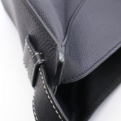 ハンモックバッグ ミディアム 2WAY ハンドバッグ レザー ブラック ロエベ バッグ LOEWE