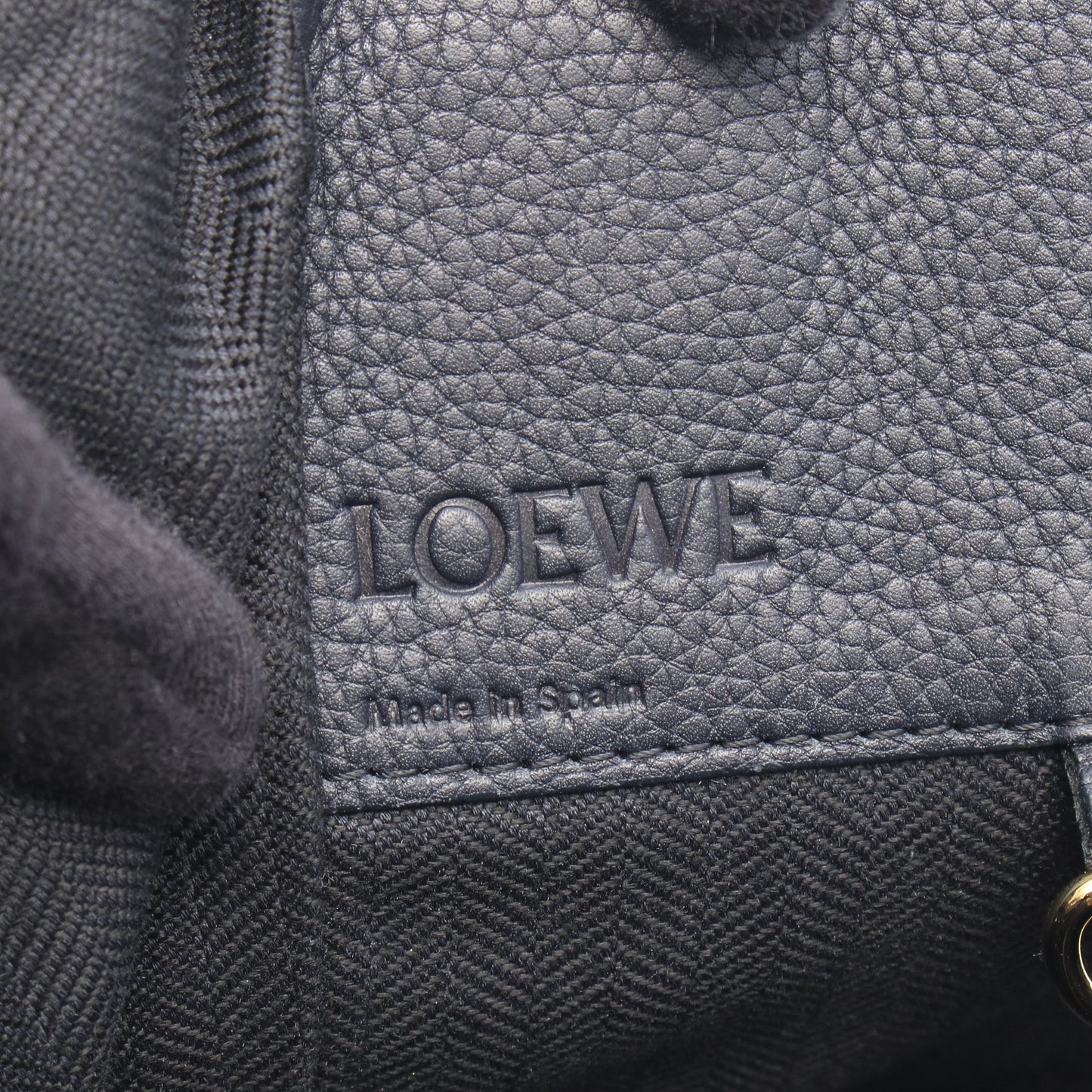 ハンモックバッグ ミディアム 2WAY ハンドバッグ レザー ブラック ロエベ バッグ LOEWE